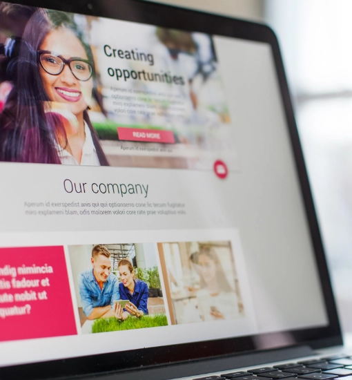 website designed in different locations